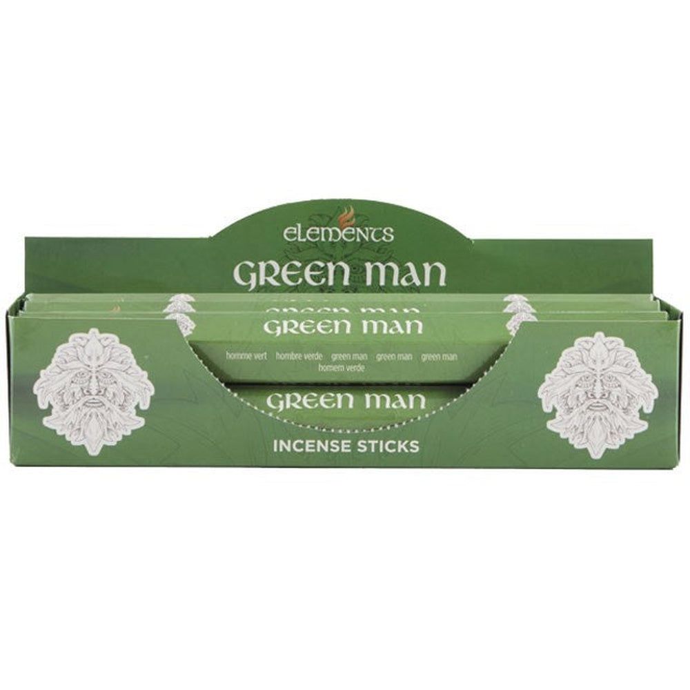 Elements Incense Sticks Display - Green Man (6 Packs of 20 Sticks), SKU PG-14432, UPC 700317070559