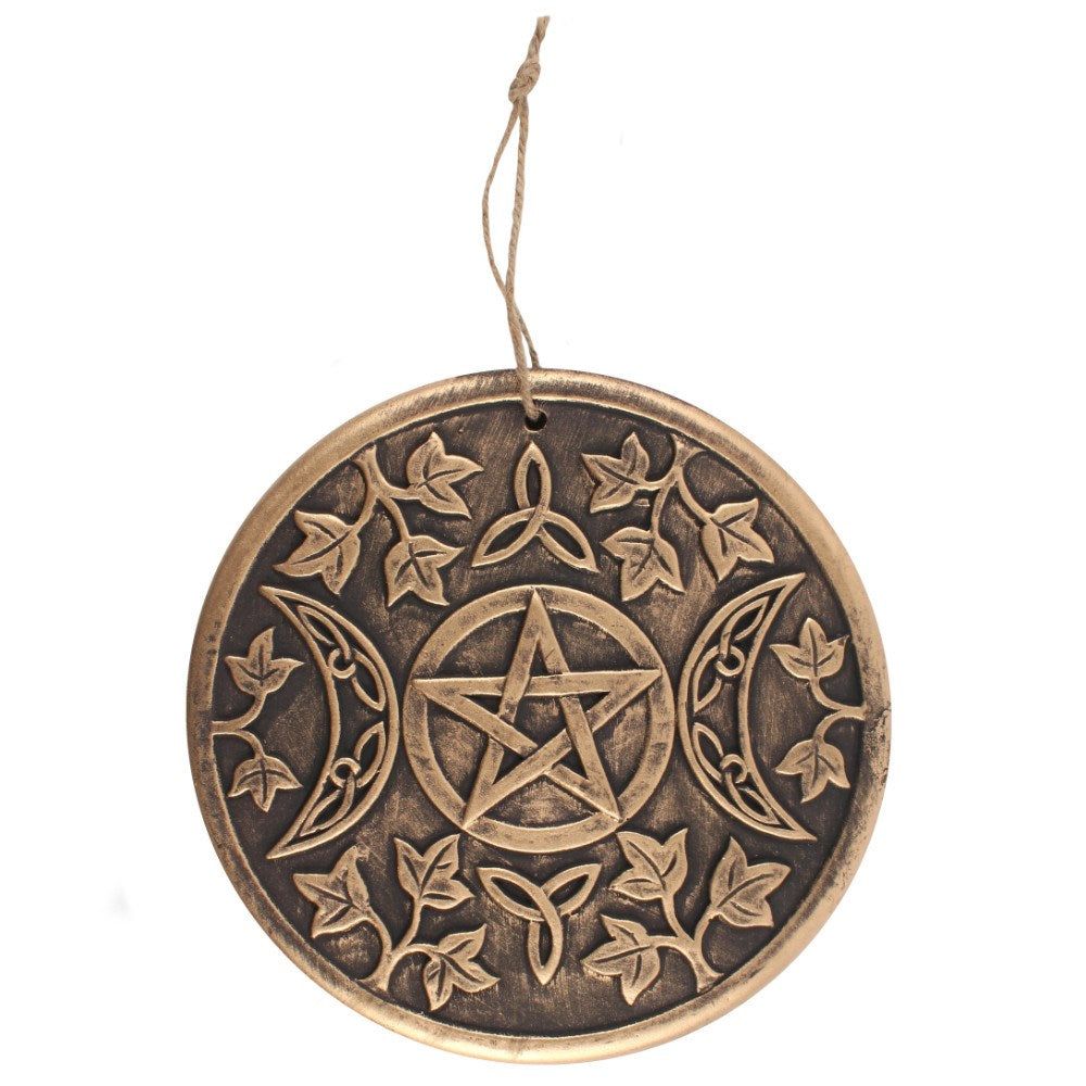 8&quot; Triple Moon Wall Plaque, SKU PG-13860, UPC 700317058588