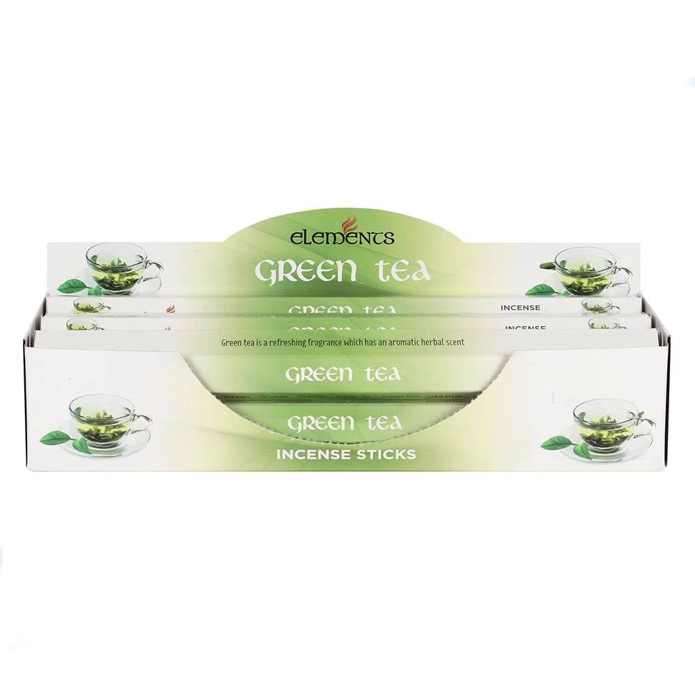 Elements Incense Sticks Display - Green Tea (6 Packs of 20 Sticks), SKU PG-14407, UPC 700317070412