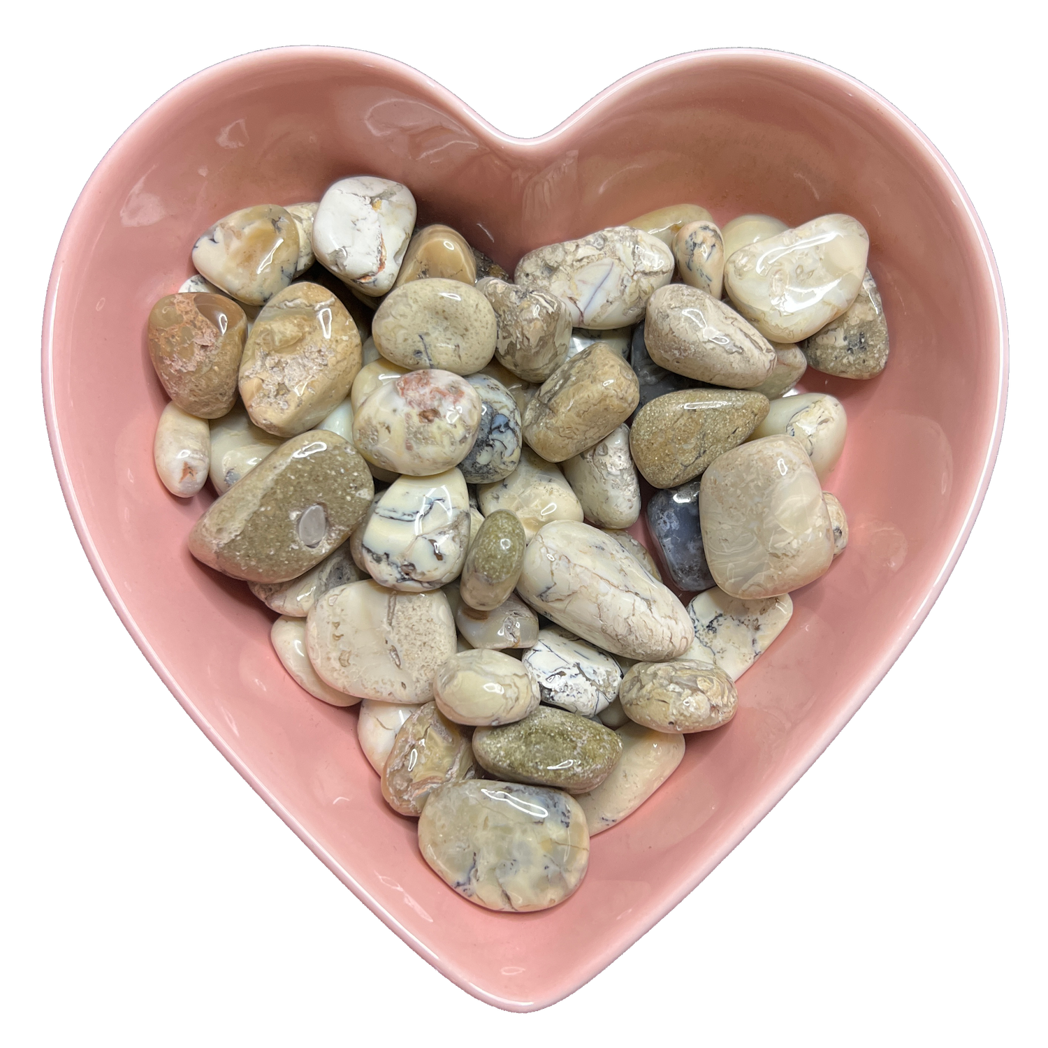 White Opal Tumbled Stone Natural Gemstone - One Stone, SKU TR-69, UPC 6016011816855