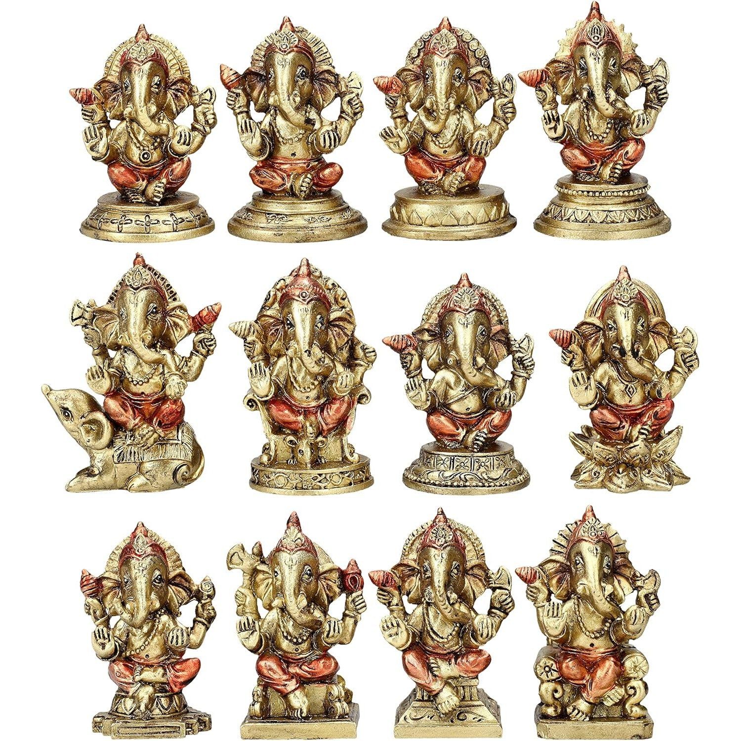 2.6&quot; Hindu Statue - Ganesha (Set of 12), SKU PG-14673, UPC 700317053941