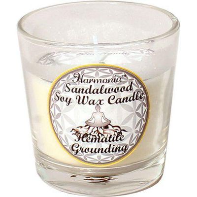 Harmonia Soy Gem Votive Candle - Grounding Hematite, SKU KH-39306-D6, UPC 700317121305