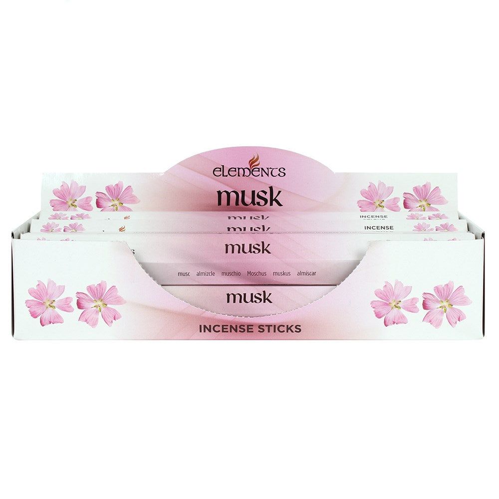 Elements Incense Sticks Display - Musk (6 Packs of 20 Sticks), SKU PG-14418, UPC 700317070726