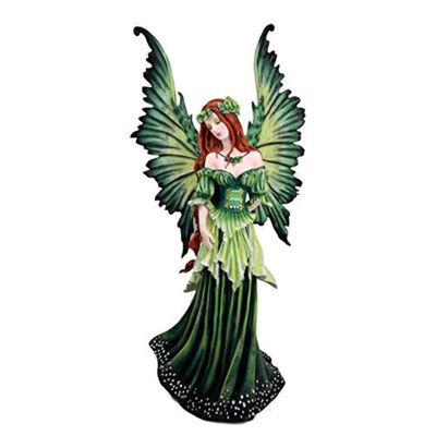 19.25&quot; Amy Brown Fairy Statue - Green Lady of the Forest, SKU PG-11775, UPC 700317252450