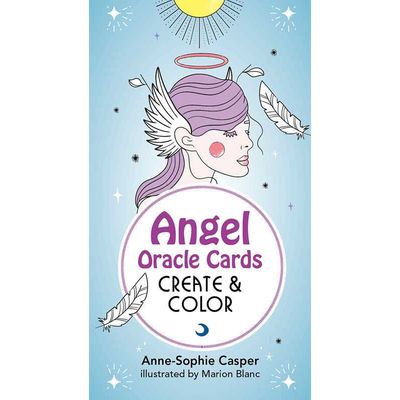 Angel Oracle Cards: Create and Color by Anne-Sophie Casper, Marion Blanc, SKU BB-162, UPC 700317074…