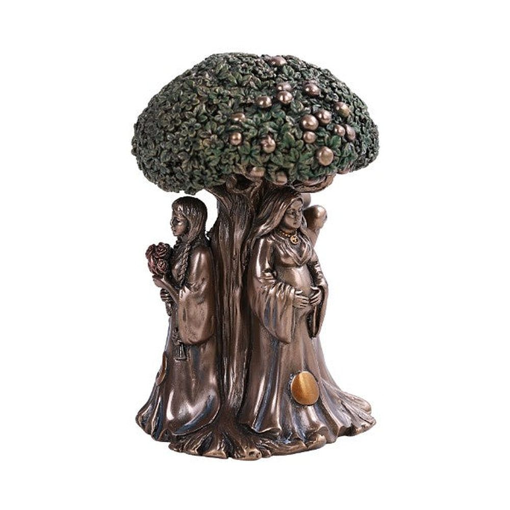 5.5&quot; Maiden Mother Crone Tree of Life Statue, SKU PG-12973, UPC 700317059554