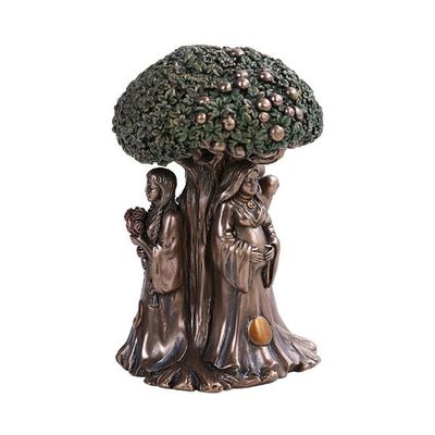 5.5&quot; Maiden Mother Crone Tree of Life Statue, SKU PG-12973, UPC 700317059554