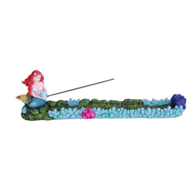10.7&quot; Mermaid Stick Incense Burner, SKU PG-13288, UPC 700317047391