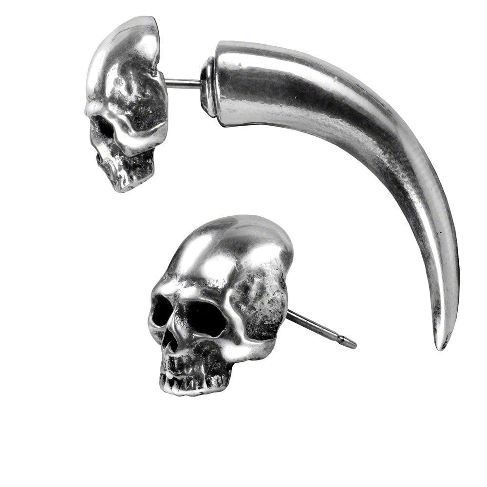Tomb Skull Horn Earring, SKU AL-E320, UPC 700317061151