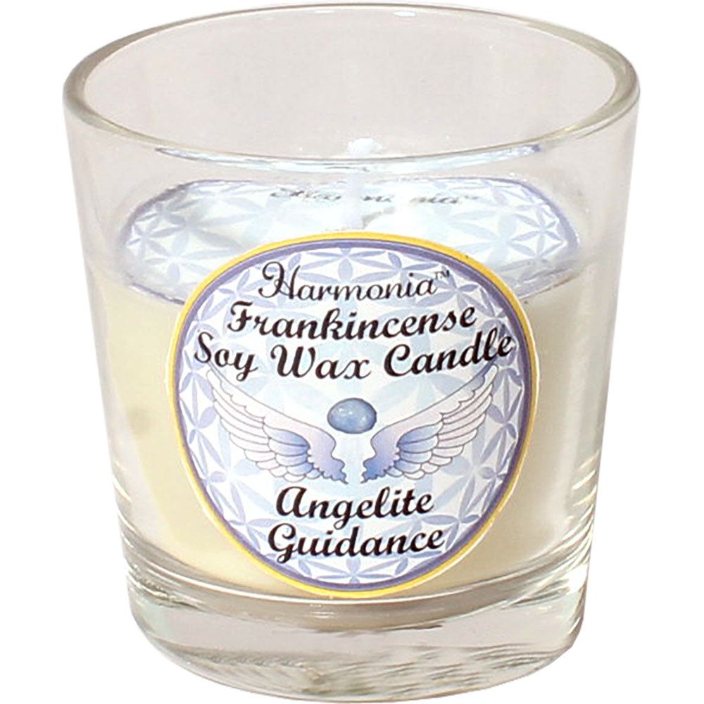 Harmonia Soy Gem Votive Candle - Guidance Angelite, SKU KH-39301-D6, UPC 700317121374