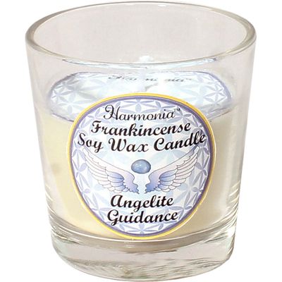 Harmonia Soy Gem Votive Candle - Guidance Angelite, SKU KH-39301-D6, UPC 700317121374