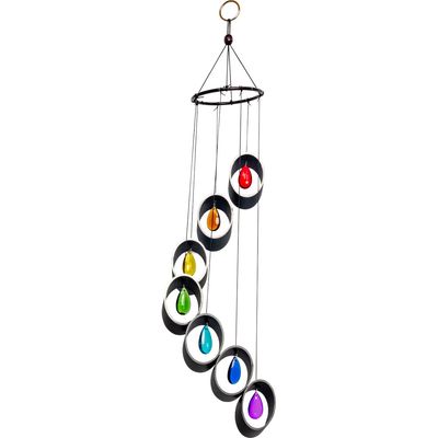 23&quot; Metal Wind Chime - Chakra, SKU KH-30273, UPC 700317068365