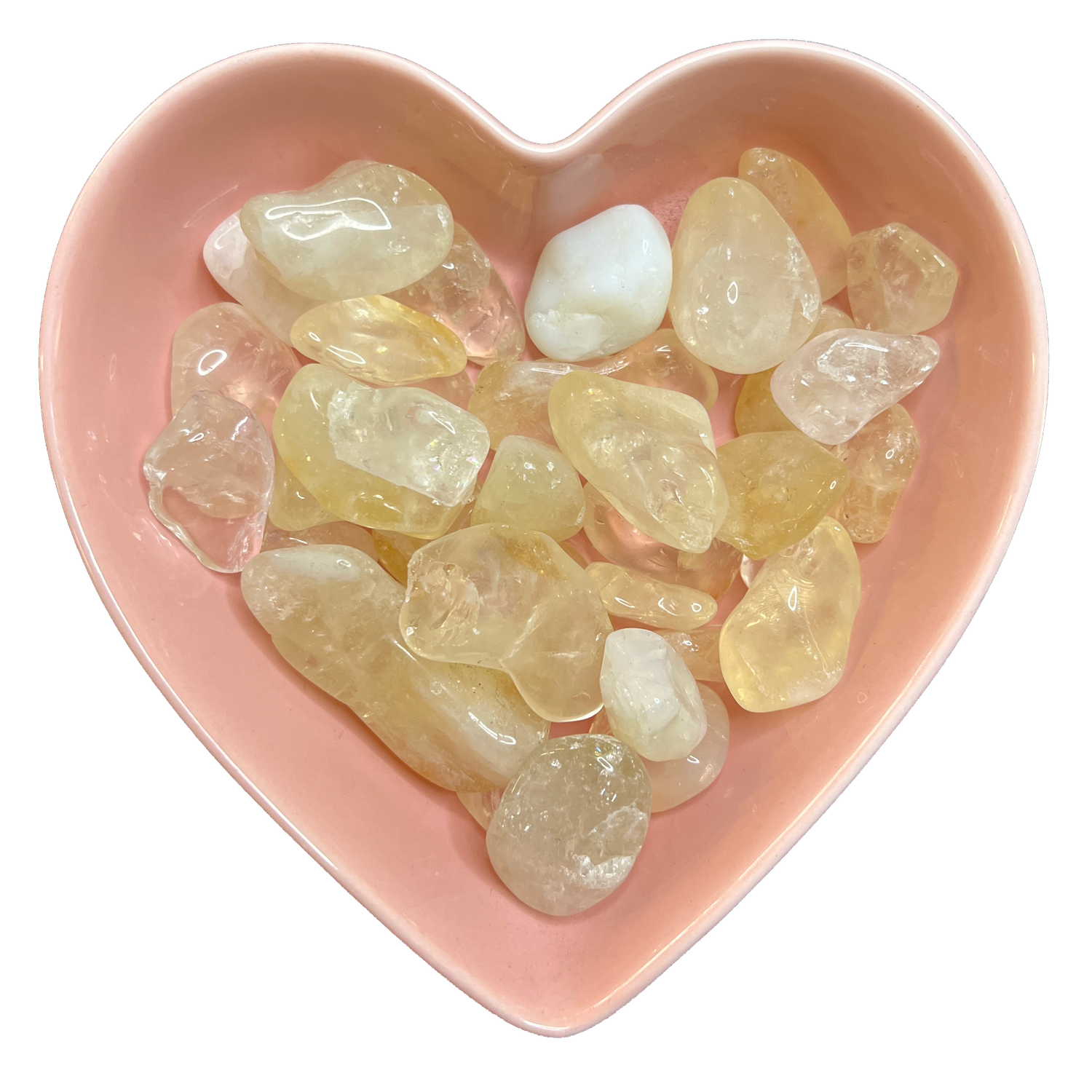 Opalized Citrine Tumbled Stone Natural Gemstone - One Stone, SKU TR-87, UPC 6016000075003