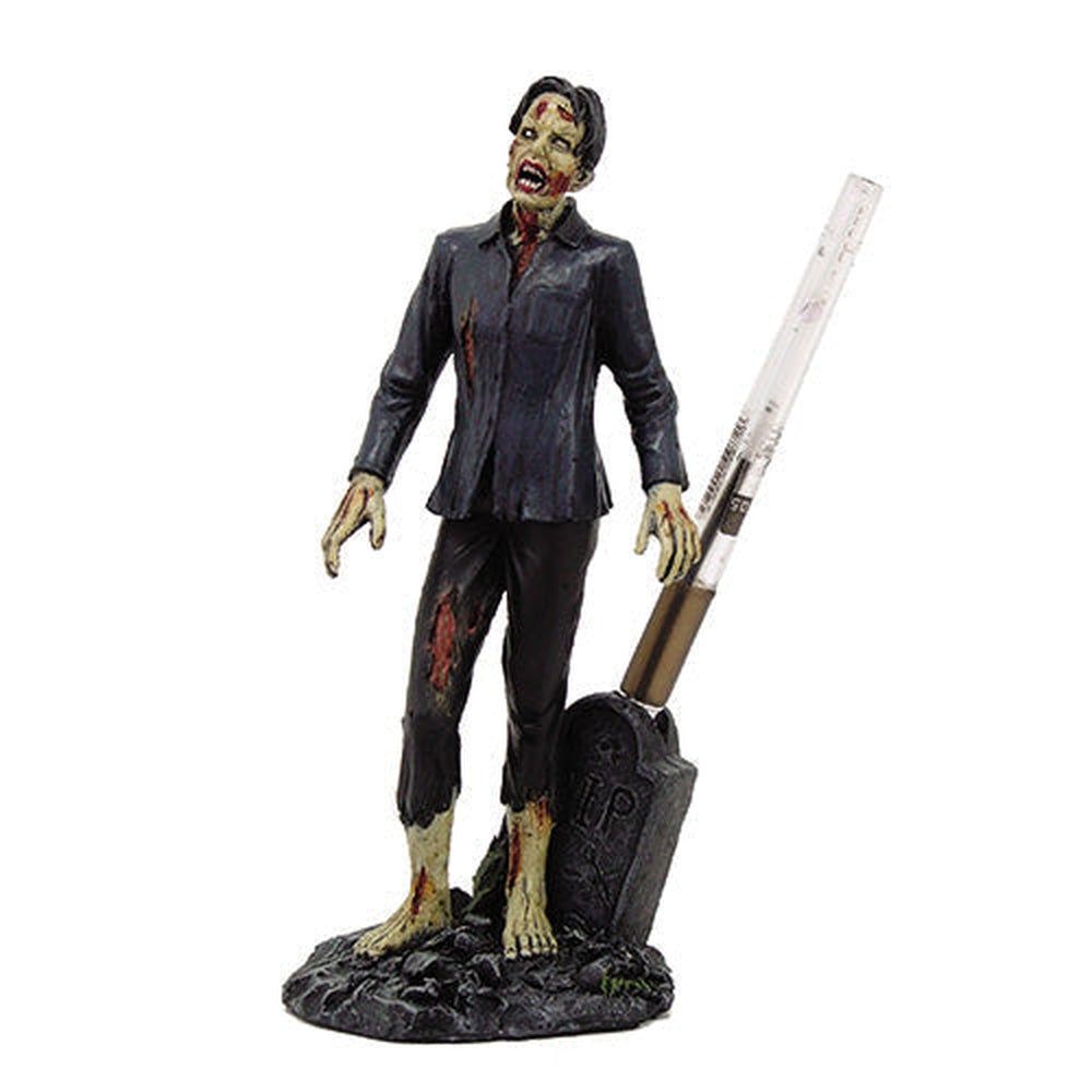 7&quot;  Zombie Walking Undead Desk Pen Holder Statue, SKU PG-9428, UPC 700317024446