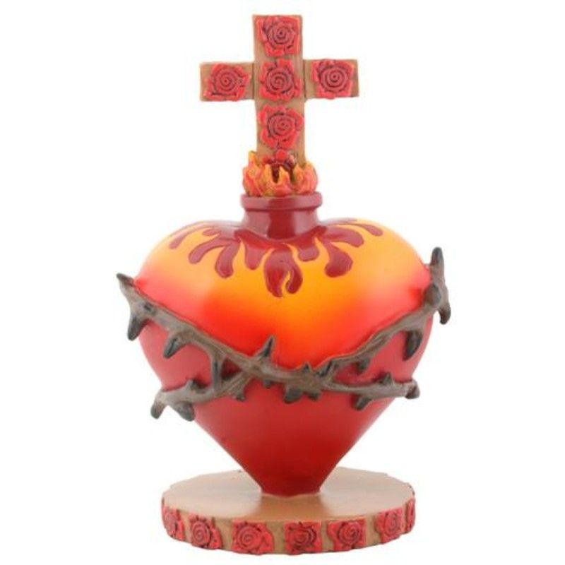 6&quot; Day of the Dead Sacred Heart Statue, SKU PG-Y8152, UPC 700317120957