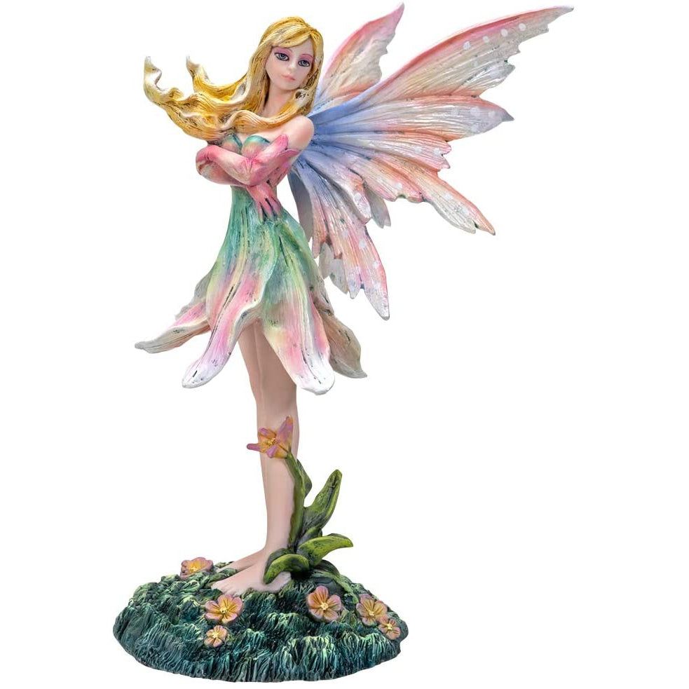6.75&quot; Fairy Statue - Rainbow Lily Fairy, SKU PG-14007, UPC 700317029700