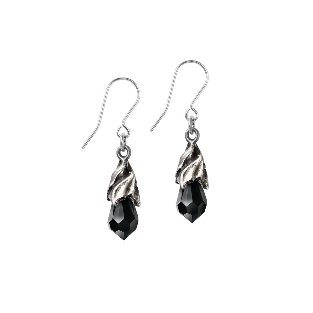 Empyrean Tear Earrings (Black), SKU AL-E437B, UPC 700317061410