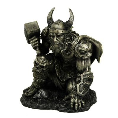 7.25&quot; Thor Kneeling Statue, SKU PG-12744, UPC 700317290537