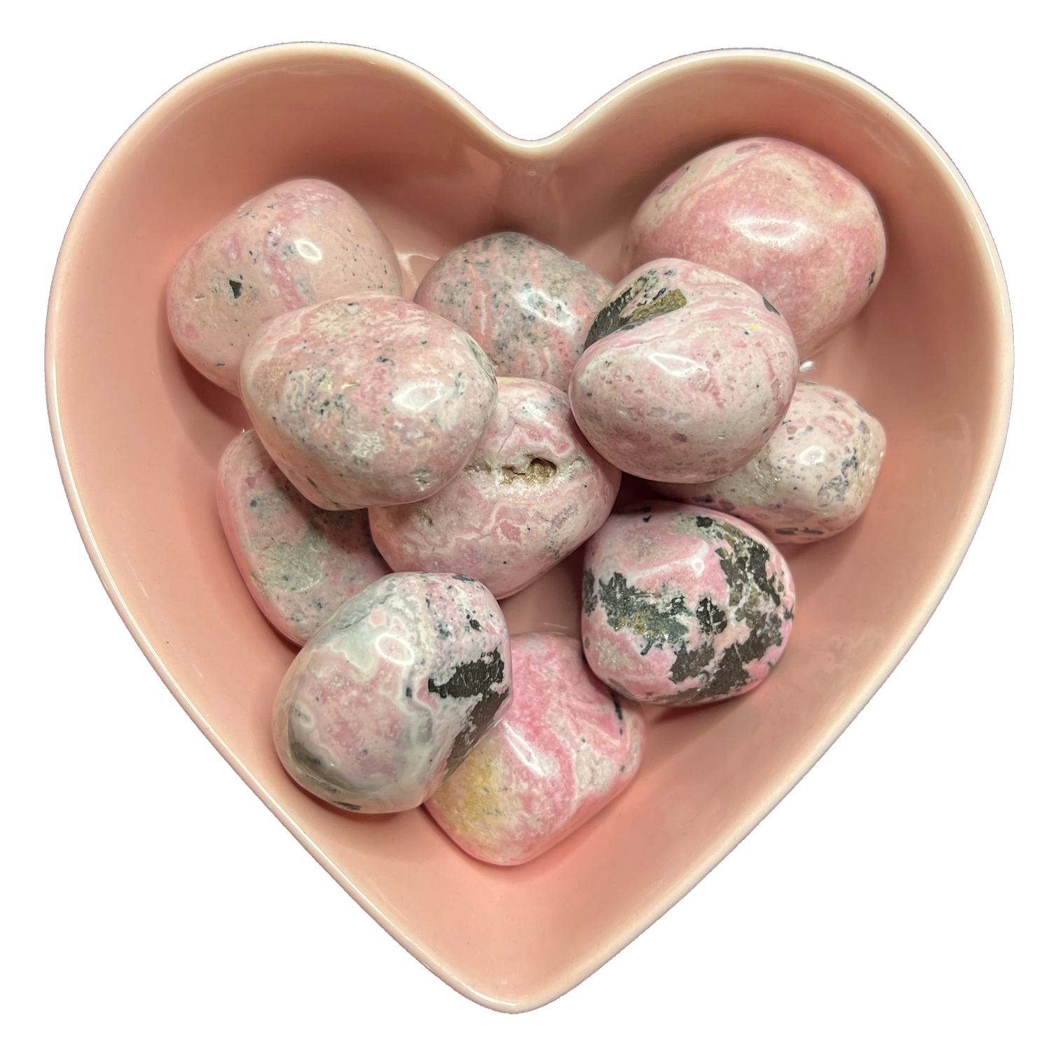 Rhodonite (Extra Large) Tumbled Stone Natural Gemstone - One Stone, SKU TR-38, UPC 6016012397391