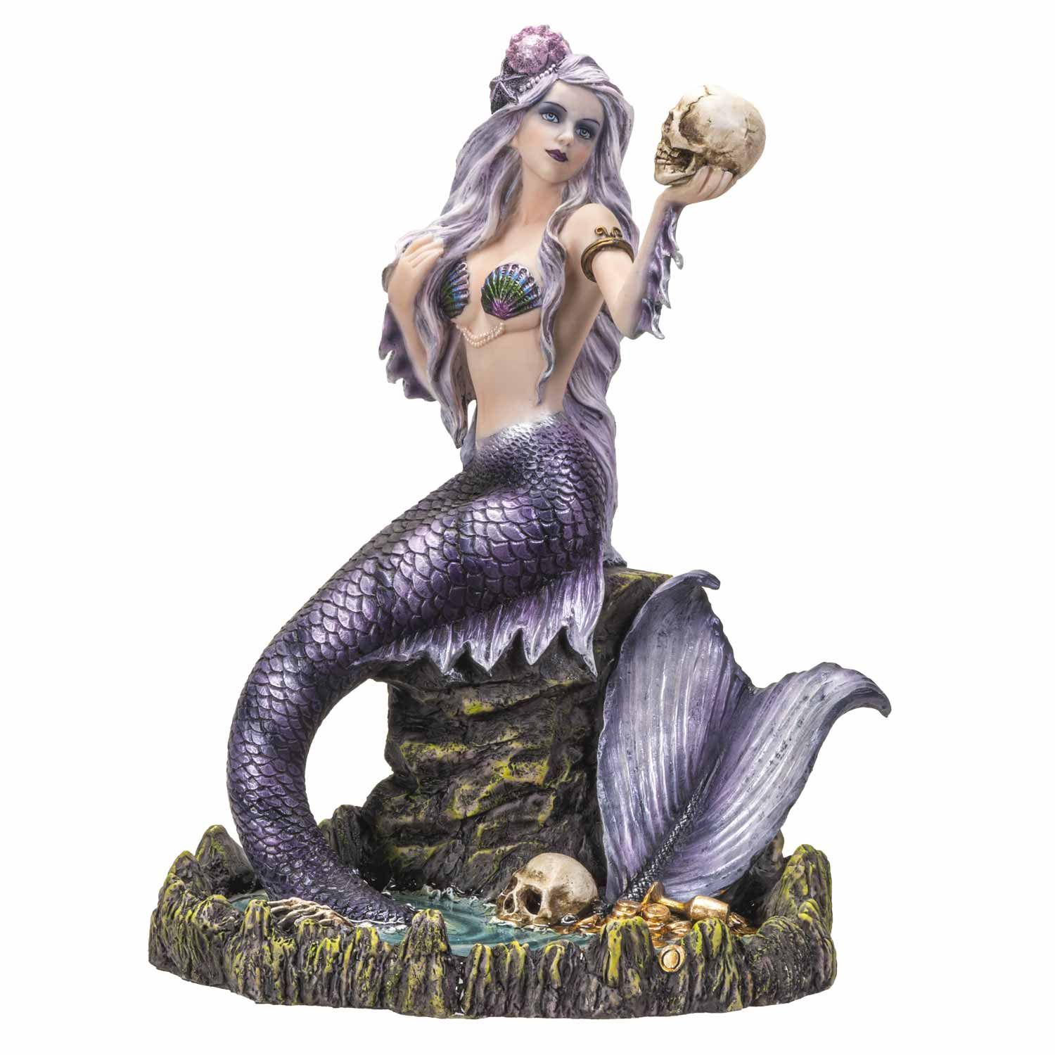 10.8&quot; Gothic Mermaid Statue, SKU PG-15286, UPC 700317123415