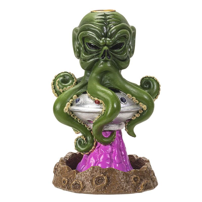6.5&quot; Alien Backflow Incense Burner, SKU PG-15143, UPC 700317077862