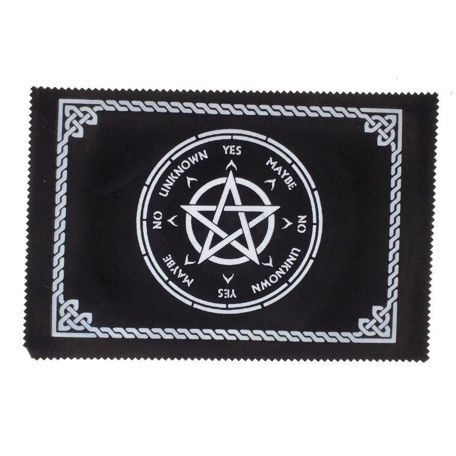 8&quot; x 12&quot; Pentagram Circle Pendulum Mat, SKU PMT-8, UPC 700317035916