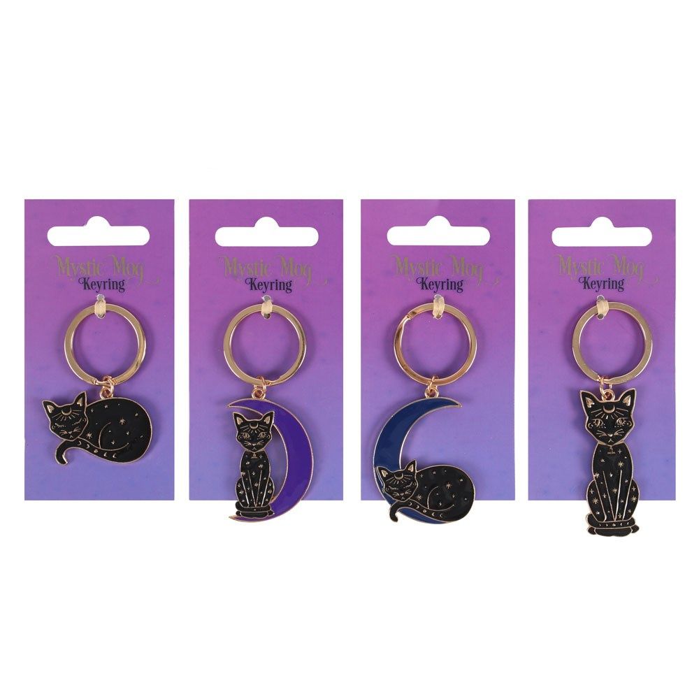 Mystic Cat Keyrings (Random Design), SKU PG-15324-1, UPC 700317293774