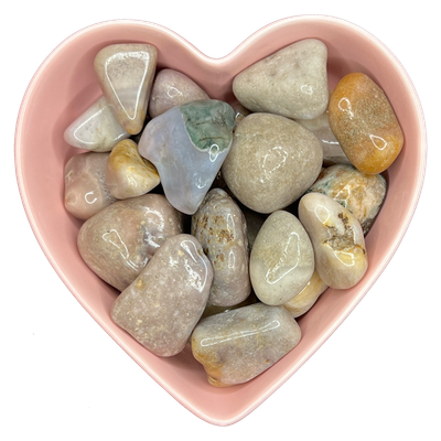 Pink Amethyst Tumbled Stone Natural Gemstone - One Stone, SKU TR-576, UPC 700317030805