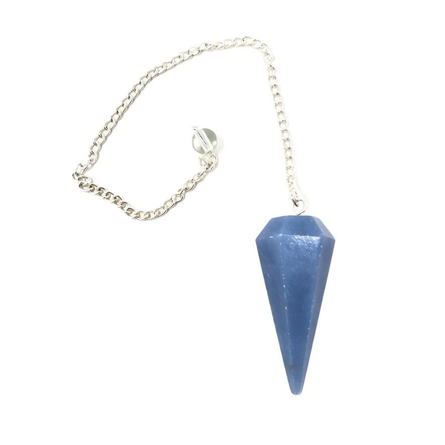 6-Sided Pendulum - Angelite, SKU PEND-96, UPC 6016006864816