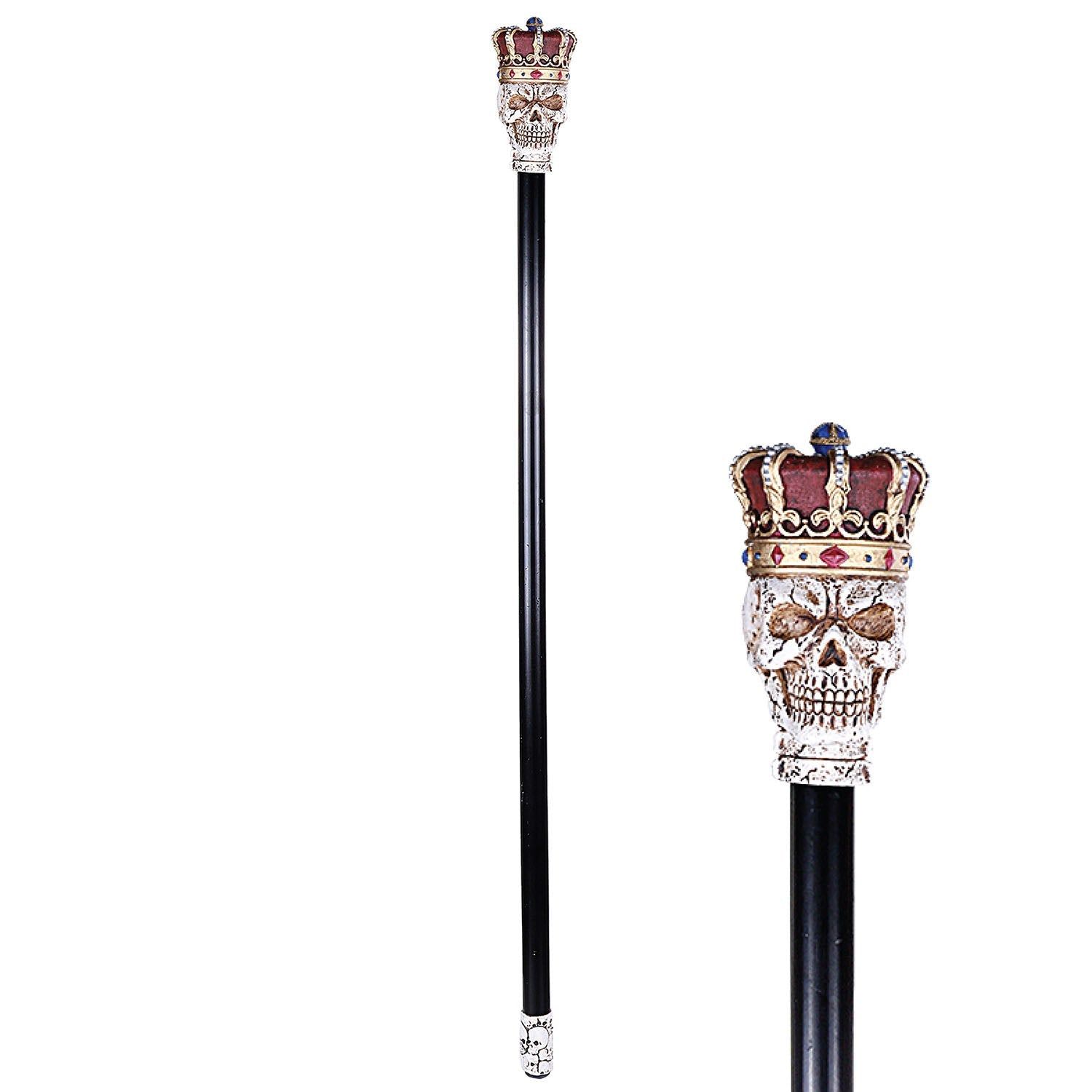 37.5&quot; Walking Cane - King Skull, SKU PG-13440, UPC 700317072157