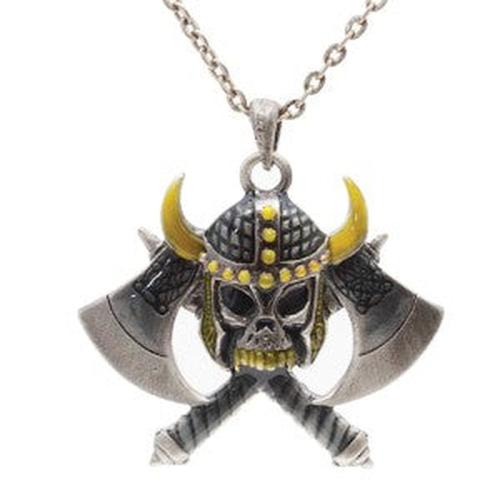 Hatchet Skull Necklace, SKU PG-J130, UPC 700317072928