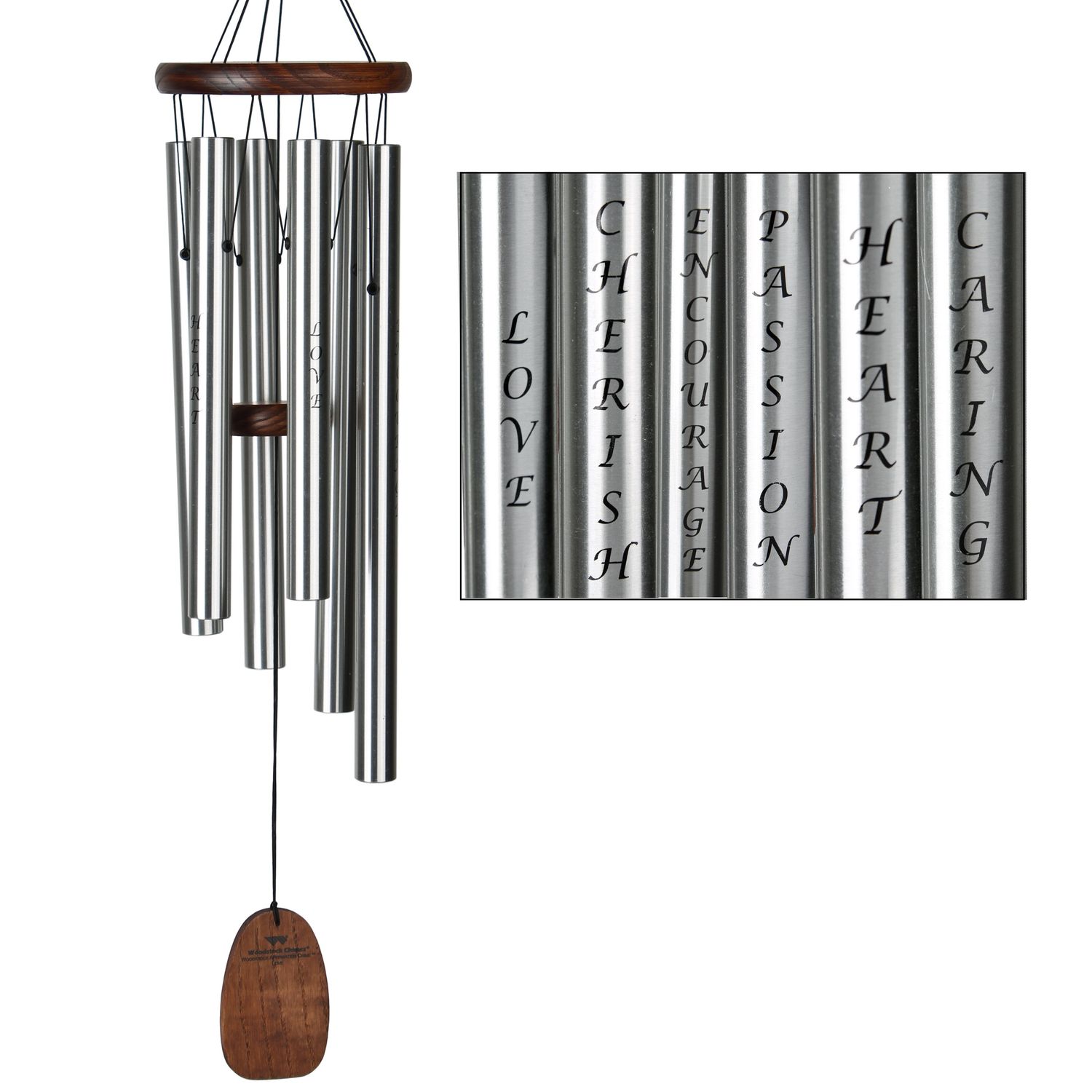 Affirmation Chime - Love, SKU WC-AFLSB, UPC
