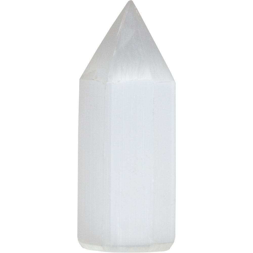 4&quot; Gemstone Generator Point - Selenite, SKU KH-63119, UPC 700317121626