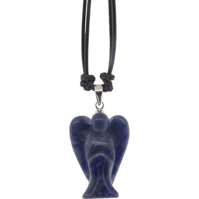 Gemstone Angel Necklace - Sodalite, SKU KH-98841, UPC 700317248644