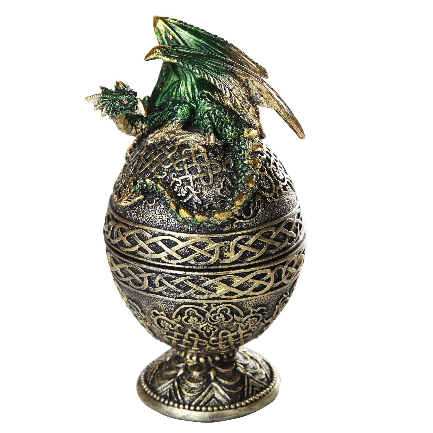 6.5&quot; Dragon on Egg Display Box, SKU PG-12044, UPC 700317074762