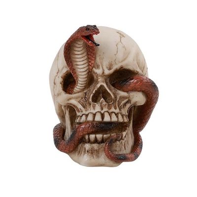 4.9&quot; Cobra Skull Statue, SKU PG-13021, UPC 700317072058