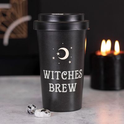 13.5 oz Bamboo Travel Mug with Sleeve - Witches Brew, SKU PG-14483, UPC