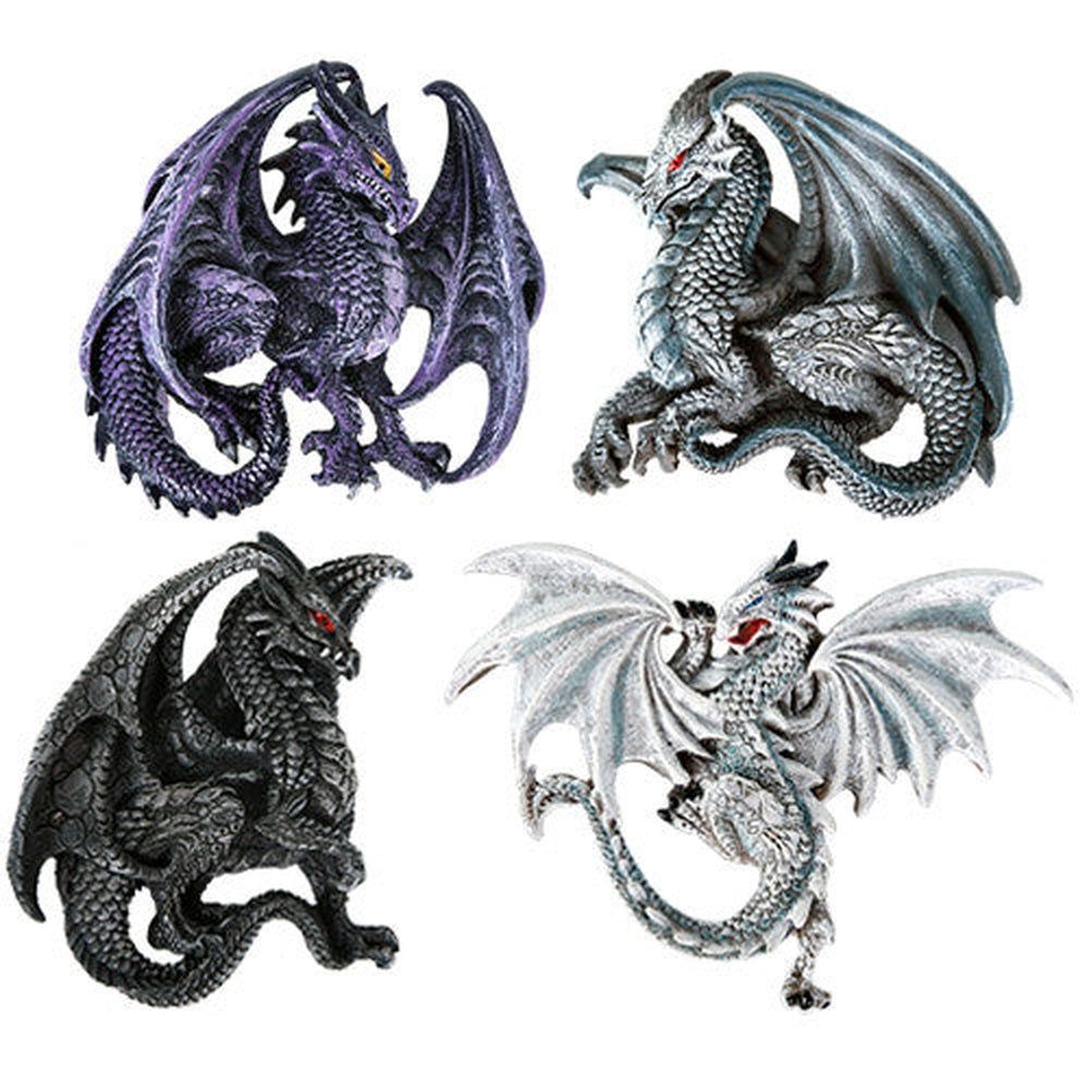 2.5&quot; Dragon Magnets - Winter (Pack of 4), SKU PG-11466, UPC 700317079095