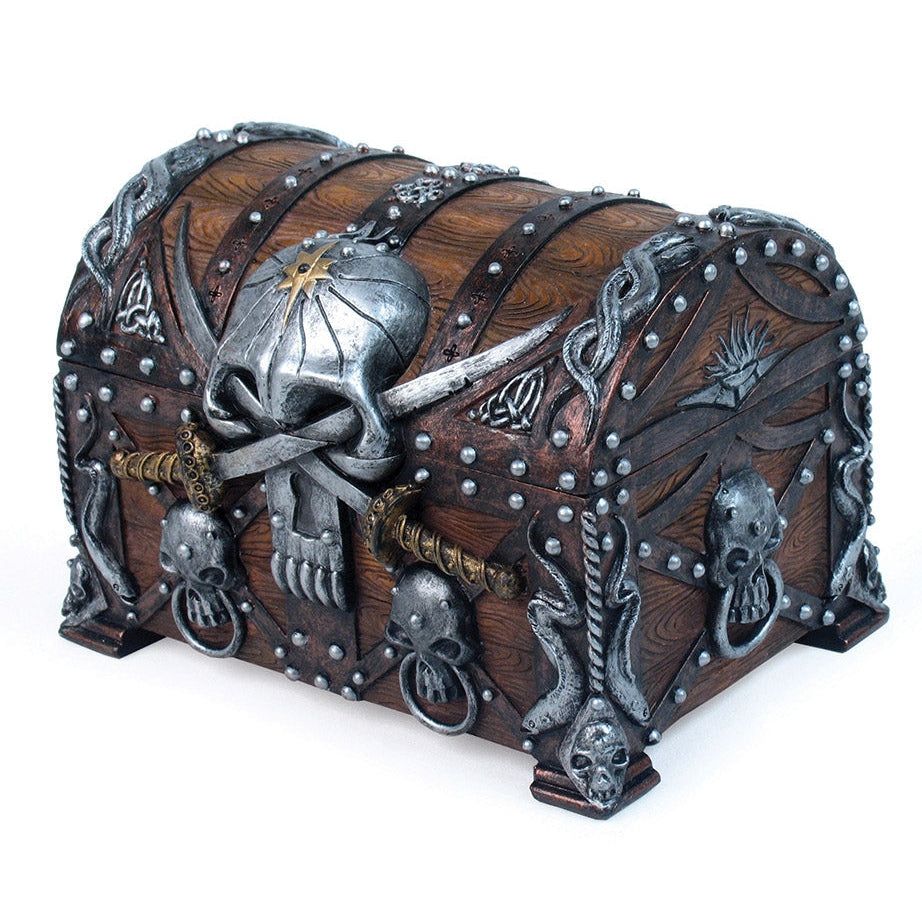 5.5&quot; Pirates Treasure Chest Display Box, SKU PG-7245, UPC 700317290773