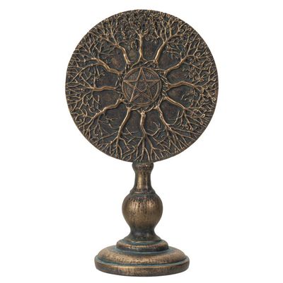 8.3&quot; Tree of Life Pentagram Stand, SKU PG-15086, UPC 700317066019