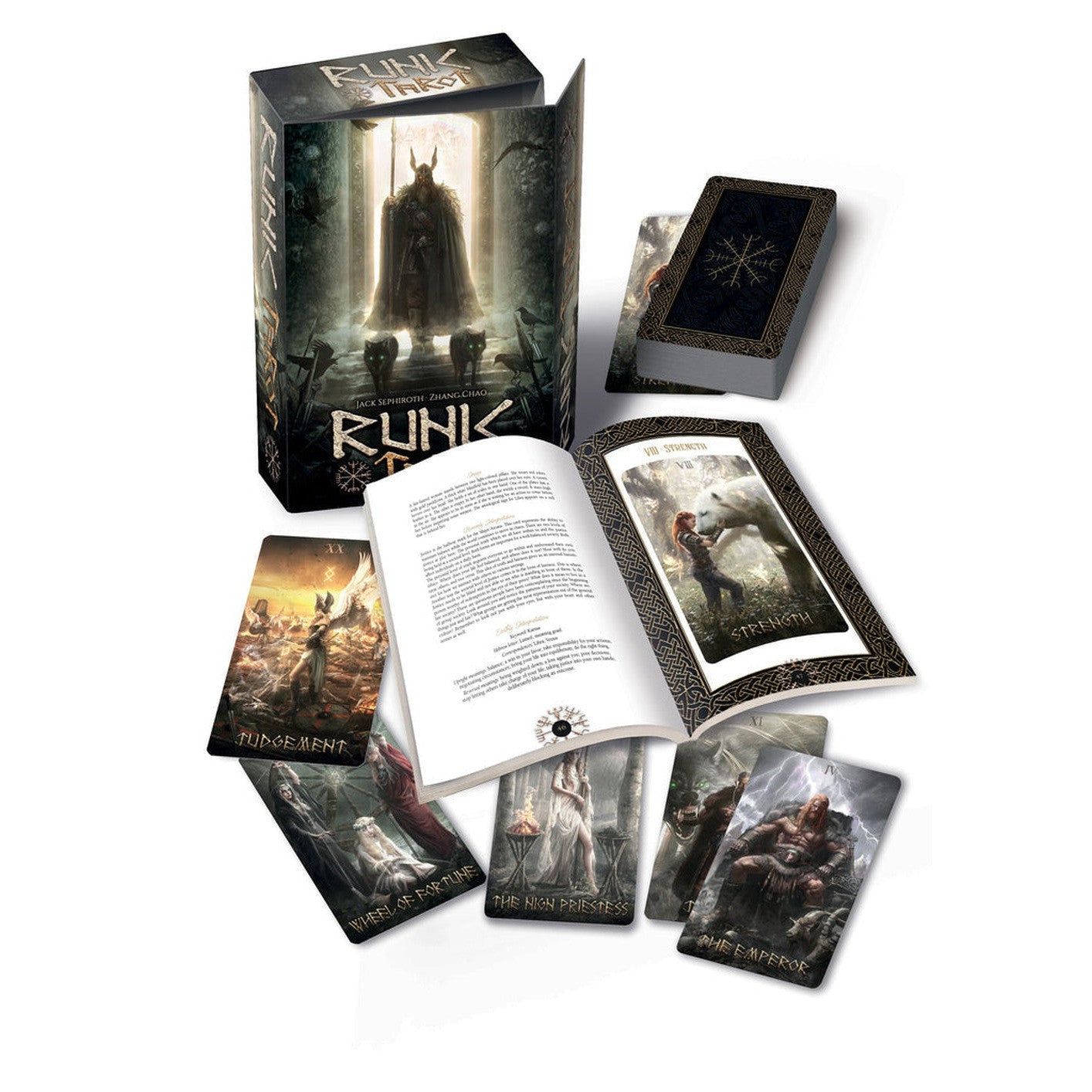 Runic Tarot Kit by Jack Sephiroth, Zhang Chao, Jaymi Elford, SKU LW136, UPC 6016029155113