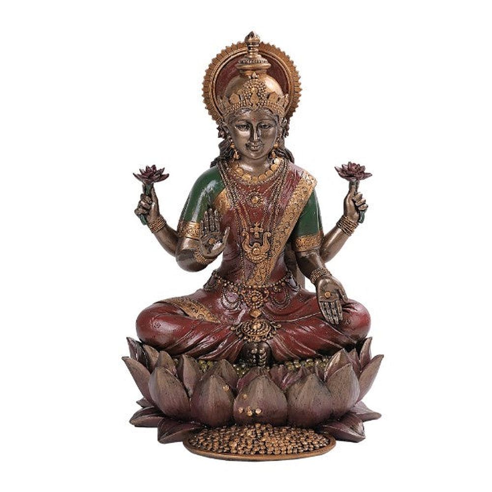 12.75&quot; Hindu Statue - Lakshmi, SKU PG-13113, UPC 700317053729