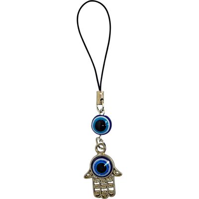 4&quot; Evil Eye Talisman Cell Holder - Fatima Hand, SKU KH-63429, UPC 700317117384