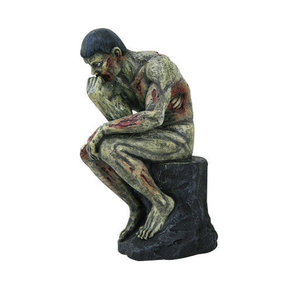 8&quot; Sitting Skeleton Zombie Thinker Statue, SKU PG-10104, UPC 700317023166