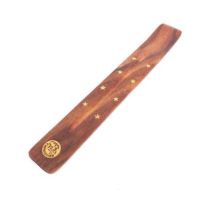 10&quot; Wood Incense Holder - Astrology - Capricorn, SKU ER3A-CA, UPC 700317021841