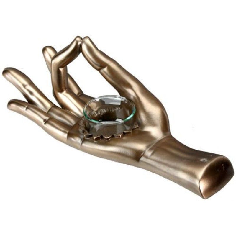 Shunya Mudra Incense &amp; Votive Candle Holder, SKU PG-Y6342, UPC 700317246527