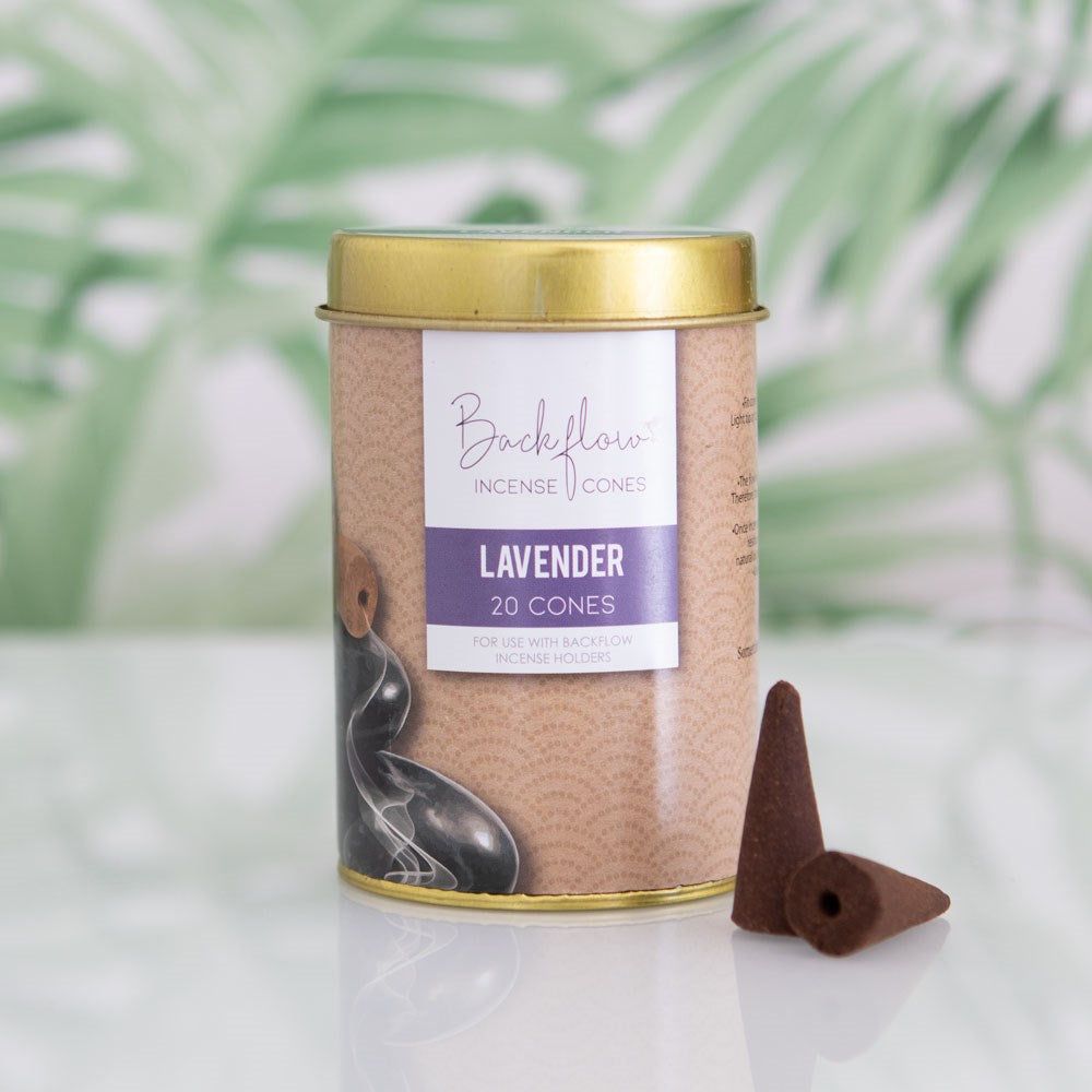 Jumbo Backflow Incense Cones - Lavender (Pack of 20), SKU PG-15273-1, UPC 700317290698