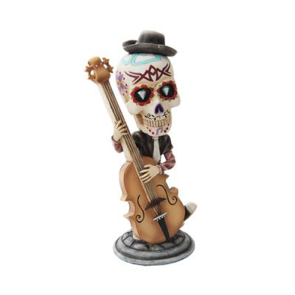 7&quot; Day of the Dead Bobblehead - Double Bass Player, SKU PG-10260, UPC 700317038061