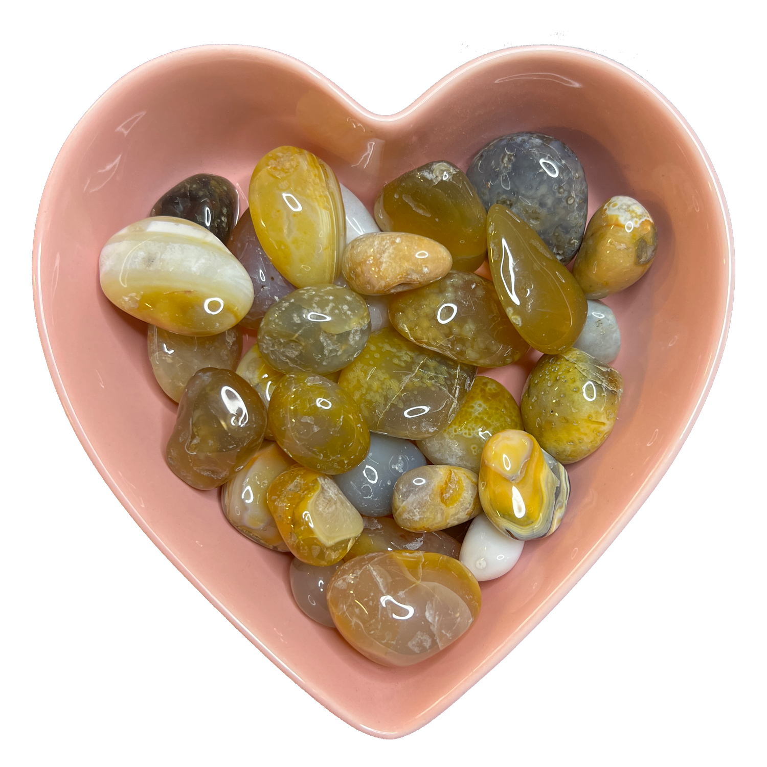 Agate Tumbled Stone Natural Gemstone - One Stone, SKU TR-91, UPC 6016006222265