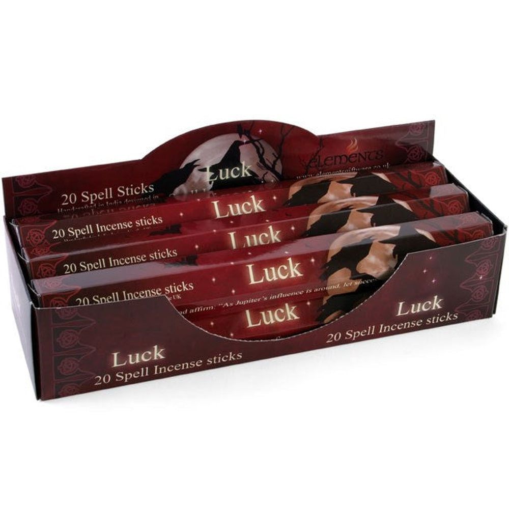 Elements Incense Sticks Display - Luck (6 Packs of 20 Sticks), SKU PG-13854, UPC 700317118060